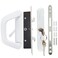 Augenweide Sliding Patio Door Handle with Mortise Lock and keys Key Cylinder and Keeper 41516 Hole Spacing Reversible DesignNonHanded 4 1516 Glass Door Replacement Handle Lock Need to Drill White
