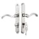 MaxxGeek Storm Door Handle Accessory Set fit Pella Storm Door Handle Replacement Part with Key and Lock Cylinder Mortise Lock Not Included Brushed Nickel