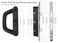 Augenweide Sliding Patio Door Handle with Mortise Lock and Keys Key Cylinder and Keeper 41516 Hole Spacing Reversible DesignNonHanded 4 1516 Glass Door Replacement Handle Lock Need to Drill Black
