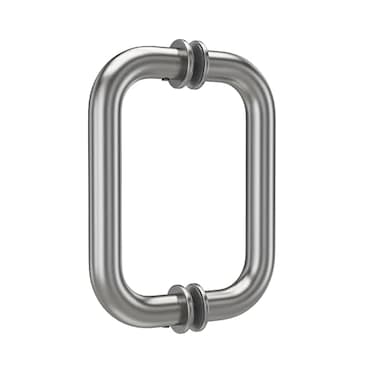 Bathlink 6 Shower Door Handle Back to Back Tubular Handle Compatible with 14 to 12 Thickness Glass for Shower Doors Stainless Steel 304 Shower Doors Handles Replacement in Brushed Nickel
