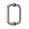 Bathlink 6 Shower Door Handle Back to Back Tubular Handle Compatible with 14 to 12 Thickness Glass for Shower Doors Stainless Steel 304 Shower Doors Handles Replacement in Brushed Nickel