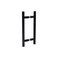 MONT HARD 8 Shower Door Handle CentertoCenter BacktoBack Ladder Pull 12 Total Length Matte Black for Frameless 38 to 12 Tempered Glass Modern Bathroom Hardware