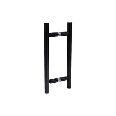 MONT HARD 8 Shower Door Handle CentertoCenter BacktoBack Ladder Pull 12 Total Length Matte Black for Frameless 38 to 12 Tempered Glass Modern Bathroom Hardware