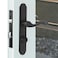 ReigaHood US Flat Slot Storm Door Handle Complete Set Fits for Larson and Wright Screen Door Hardware 212 Handle PZ 78 Backset 714 Trimplate HC NonHanded Matte Black