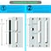ReigaHood US Flat Slot Storm Door Handle Complete Set Fits for Larson and Wright Screen Door Hardware 212 Handle PZ 78 Backset 714 Trimplate HC NonHanded Matte Black