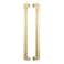 TOGU TG6013 450mm18 inches SquareRectangle Shape Stainless Steel Push Pull Door Handle for Solid Wood Timber Glass and Steel Doors Satin Gold Finish