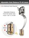 Tinewa Camelot Front Door Handle and Deadbolt Set Brushed Nickel Front Door Lock Set Upgated Entry Door Handle with Accent Wave Door Lever with Reversible Handle Lever 1 Pack