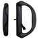 G.A.S Hardware GAS Hardware 658 Involute Sliding Patio Glass Door Handle Replacement Set SBML NonKeyed Fits 41516 Hole Spacing Black