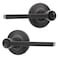 Honeywell Safes Door Locks Interior Door Handle Lever Door Handle with Reversible Design Matte Black Keyed Entry Function EasytoInstall Door Handles for Home Office 8108602