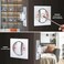 Dontay Pocket Door Privacy Lock Flush Handles 238 Backset BedBath Latch Recessed Knob Hardware for 1 38 to 2 316 Thickness Door Excluding Edge Pull Brushed Nickel Square 1 Pack