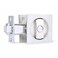 Dontay Pocket Door Privacy Lock Flush Handles 238 Backset BedBath Latch Recessed Knob Hardware for 1 38 to 2 316 Thickness Door Excluding Edge Pull Brushed Nickel Square 1 Pack