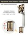 Tinewa Square Brushed Nickel Front Door Handle with Classic Door Lever Upgrated Exterior Door Entry Handle No Lock Reversible for Left Right Handed