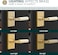 Mega Handles Ridge Privacy Door Handle 1 Pack Interior Reversible Gold Door Handle Heavy Duty Bed Bath Door Handles with Privacy Door Lock Fits All Standard Doors Satin Brass
