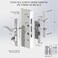 House Guard Storm Door Handle Replacement with Lock Fits Storm Screen Doors Compatible with 11197 Inch Thick Doors 087 Inch 102 Inch Backset Options Brass