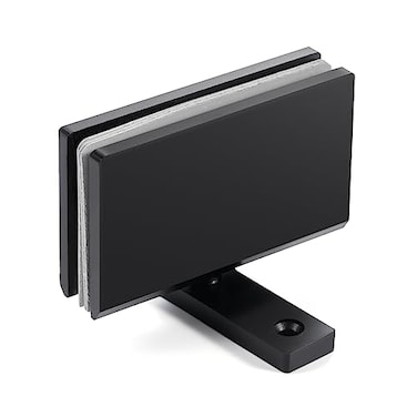 Ranbo Heavy Duty 360 Degree Shower Glass Door Pivot Hinge Solid 5mm 304 Stainless Steel Top and Bottom Mountfor 51612 8mm12mm Frameless Doors OnePiece Precision Cast Matte Black 1 PC