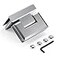 Ranbo Heavy Duty 90 Degree Shower Door Hinge Solid 5mm 304 Stainless Steel GlasstoGlass Mountfor 51612 8mm12mm Frameless Doors OnePiece Precision Cast Polished Chrome 1 PC