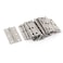 Beetoo 10Pcs 2 inch Stainless Steel Folding Hinges for Cabinet Gate Closet Door Folding Butt Hinges for Home Furniture Hardware Door Hinge Silver Tone
