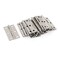 Beetoo 10Pcs 2 inch Stainless Steel Folding Hinges for Cabinet Gate Closet Door Folding Butt Hinges for Home Furniture Hardware Door Hinge Silver Tone