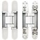 Alamic Invisible Hinge Concealed Door Hinges Heavy Duty Hidden Hinge up to 176 Pound Doors 3D Adjustable 7 inch Silver 1 Pair