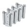 Auto-plaza 2 Pairs 4Pcs of 3 Stainless Steel Cafe Saloon Door Swing Self Closing Double Action Spring Hinge