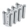 Auto-plaza 2 Pairs 4Pcs of 3 Stainless Steel Cafe Saloon Door Swing Self Closing Double Action Spring Hinge