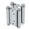 Auto-plaza Pair of 3 Stainless Steel Cafe Saloon Door Swing Self Closing Double Action Spring Hinge 2pcs