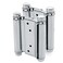 Auto-plaza Pair of 3 Stainless Steel Cafe Saloon Door Swing Self Closing Double Action Spring Hinge 2pcs