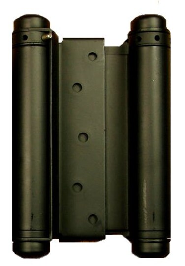 Hinge Outlet Adjustable Double Action Spring Hinge Saloon Swinging or Cafe Door Hinges Highly RustResistant SelfClosing DualSwing 6 Inch Matte Black