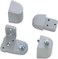 Pacific Doorware PittcoPPG Style Aluminum Storefront Door Pivot Hinge Set Aluminum Silver Left Hand