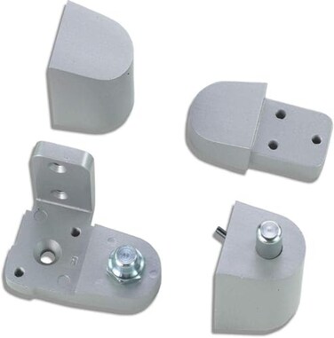 Pacific Doorware PittcoPPG Style Aluminum Storefront Door Pivot Hinge Set Aluminum Silver Left Hand