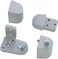 Pacific Doorware PittcoPPG Style Aluminum Storefront Door Pivot Hinge Set Aluminum Silver Left Hand