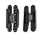 TamBee 6inch Hidden Door Hinges Invisible Hinges Concealed Hinge Zinc Alloy 180 Degree 3 Way Adjustable Butt Hinge 6 x 25 x 1 inch Black for Secret Room Hidden Bookcase Bookshelf 2 Pack