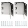 GEAIN Handicap Expandable Door Hinges Offset Door Hinges 2 Swing Hinge in Satin Chrome
