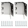 GEAIN Handicap Expandable Door Hinges Offset Door Hinges 2 Swing Hinge in Satin Chrome