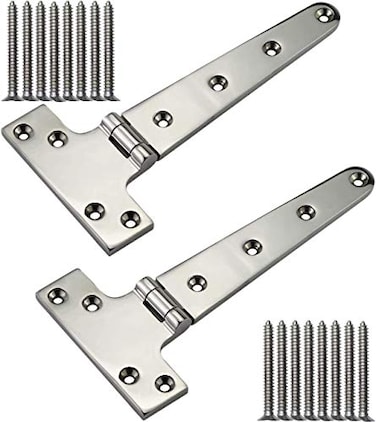 Beinuoyu Beiruoyu 316 Stainless Steel Heavy Duty Marine Grade T Hinge Cast Strap Hinge 8in