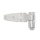 Kason 1245 Reversible CamRise Hinge Flush Offset Brushed Chrome Finish 11245000088