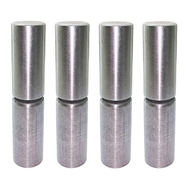 SRNETKJ 4 Pack 4 Weld On Bullet Hinges Weldable Barrel Hinges Heavy Duty Steel Gate Door Hinge Ball Bearing Detachable Hinge for Swing DoorTrailer Ramp Dia Pin 1200Lbs Load Capacity