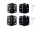 QCAA Heavy Duty Adjustable Spring Hinge Thicker 3 BlackMade in Taiwan 4 Pack