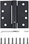 Stylever 3 Pack 4x4 Residential Black Finish Reversible Self Closing Door Hinges Squared Corners Auto Close Spring Hinge Black Door Hinges