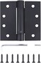 Stylever 3 Pack 4x4 Residential Black Finish Reversible Self Closing Door Hinges Squared Corners Auto Close Spring Hinge Black Door Hinges