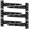 HLMOptimo Heavy Duty T Hinge Tee Hinge T Strap Hinge Shed Hinge Gate Hinge Barn Hinge Fence Hinge Door Hinge Wrought Rustproof All Size Black 6 pcs 10 inch