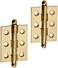 Deltana CH2015U3UNL Solid Brass 2Inch x 112Inch Cabinet Hinge with Ball Tips
