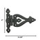 Renovators Supply Manufacturing Black Wrought Iron Strap Door Hinges 538 Inch Rustic Barn Cabinet Hinges RSF Rust Resistant Victorian Flush Mount Hardware with Screws