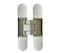 NHN KT3D140 Invisible Hinge Set of Two2 Up to 132lbs Doors Concealed and Streamline Door Hinge 3D Adjustable Up to 132lbs Satin Chrome