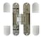 NHN KT3D140 Invisible Hinge Set of Two2 Up to 132lbs Doors Concealed and Streamline Door Hinge 3D Adjustable Up to 132lbs Satin Chrome