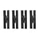 Renovators Supply Manufacturing H Cabinet Hinges 7 in Black Wrought Iron Kitchen Cabinet Hinge with Hardware Pack of 4