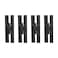 Renovators Supply Manufacturing H Cabinet Hinges 7 in Black Wrought Iron Kitchen Cabinet Hinge with Hardware Pack of 4