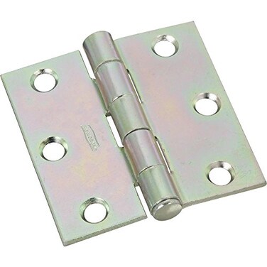 National Hardware N195644 V504 Removable Pin Broad Hinges in Zinc plated 2 pack
