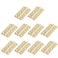 Semetall Gold Door Hinge 10 Pack 2 Inch Solid Brass Butt Hinges Heavy Duty Cabinet Door Hinges with Screws for Door Furniture Cupboard Box Case50mmx30mm