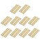 Semetall Gold Door Hinge 10 Pack 2 Inch Solid Brass Butt Hinges Heavy Duty Cabinet Door Hinges with Screws for Door Furniture Cupboard Box Case50mmx30mm